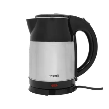 Croma 1500 Watt 1.8 Litre Electric Kettle with Overheat Protection (Silver)