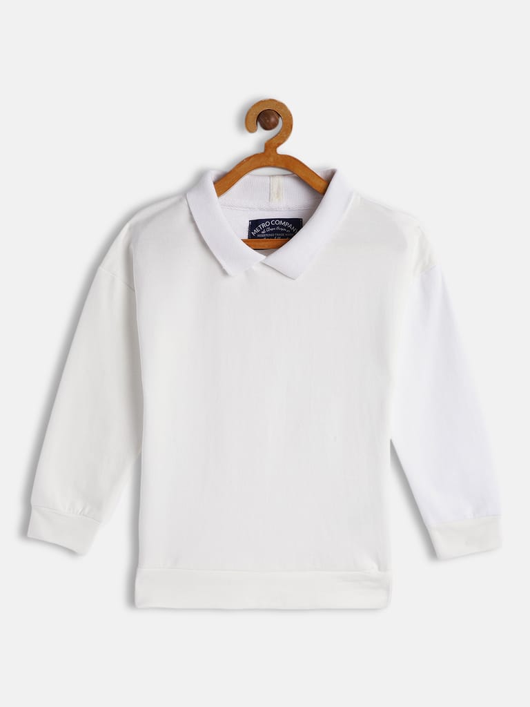 Girls White Sweatshirt