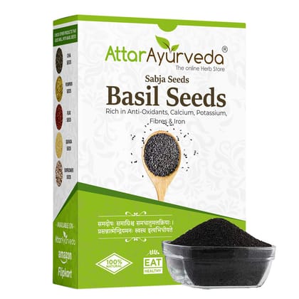 Attar Ayurveda Sabja Basil Seeds - 500 gm