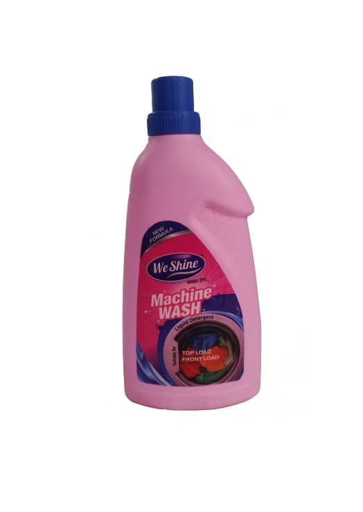 We shine Front Load Washing Machine Liquid Detergent For Tough Stain Removal 1 LT.