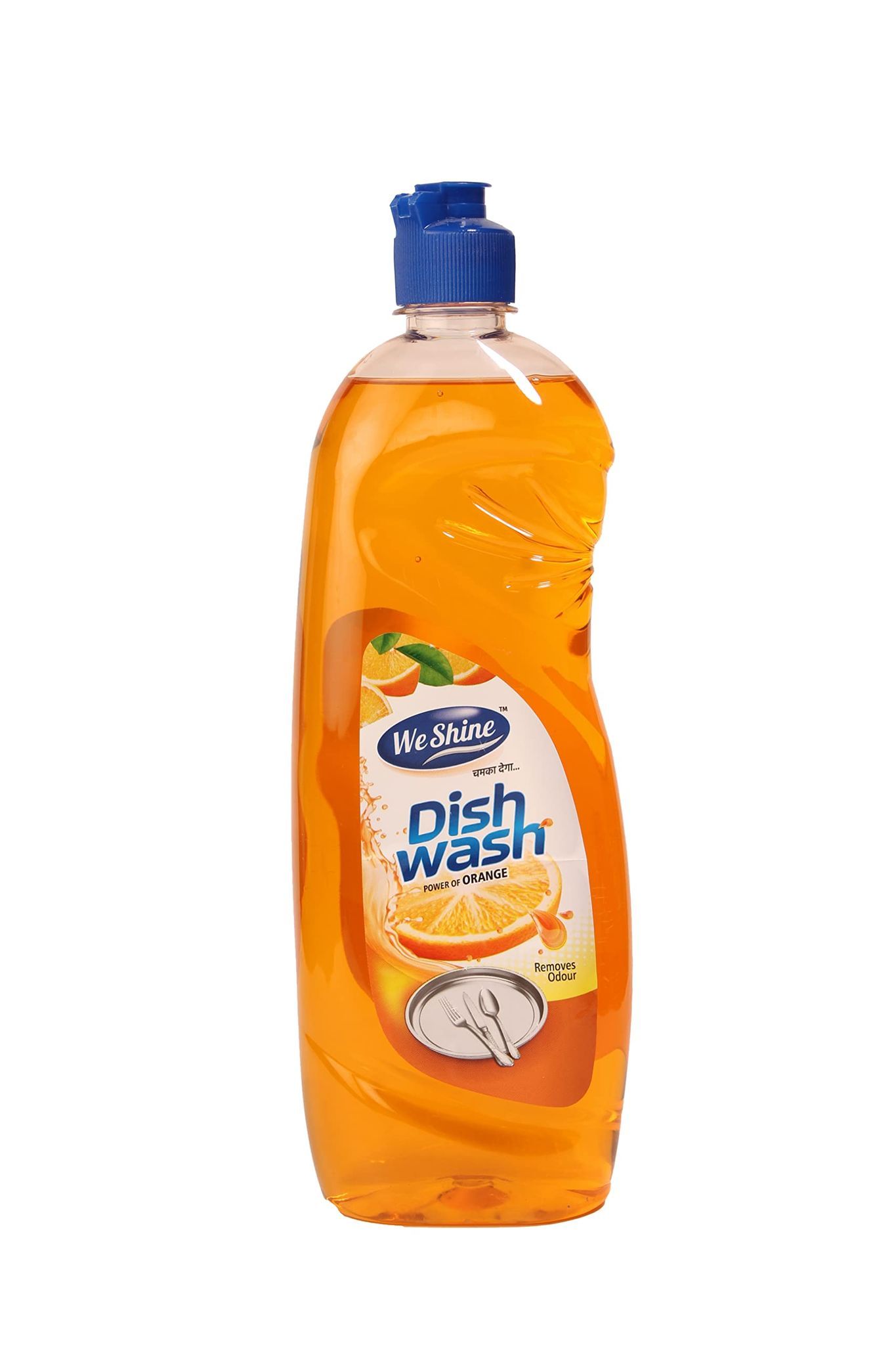 We Shine Dish Wash Liquid Gel | Kitchen Utensil Cleaner Removes grease & oil, Washes away Bacteria With Fragrance | Dishwash Liquids & Gels (Orange)(750 ml)