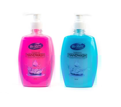 We Shine Germ Protection Hand Wash Liquid Soap Dispenser | Kills 99.99% Germs and Bacteria With Refreshing Fragrance -(250+250 ML)