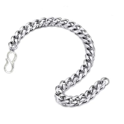 Modern Bracelet Silver Plated Adjustable 20 cm Length For Boys & Mens (Pack of 1)