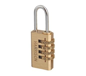 Harrison PK-2 0101 Combi Small Nation Lock (Brass and Metallic)