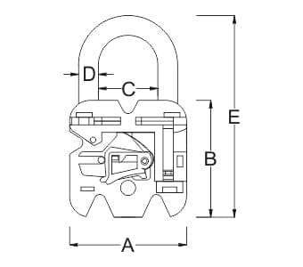 Harrison T-27 0299 60mm Small Steel Round Padlock (Brass and Metallic)