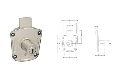 Harrison H-0089 Iron Eleven Pin All Safe Lock piece (Silver)