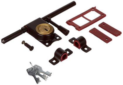 Harrison H-0086 275mm Iron Six Lever Pc Rod Lock piece (Silver)