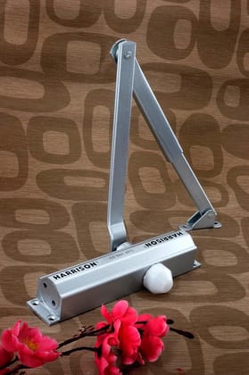 Harrison RM700-1561 Automatic Hydraulic Door Closer | Mild Steel Material | Double Speed Adjustment | Suitable for Home, Office, Hotel, Restaurant, | Silver Finish | Weight Capacity 45kg to 65kg |