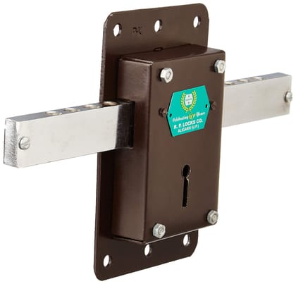 Harrison H-0494 Iron Three Lever Godown Lock piece (Silver)