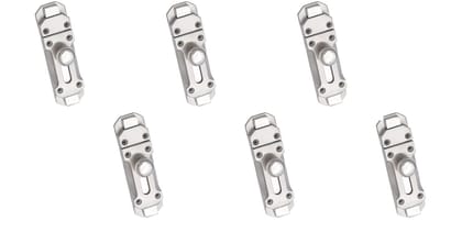 Harrison H-23672_PK6 Zinc Door Latch (Silver, Pack of 6)