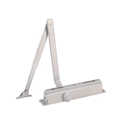 Harrison H-0401 Aluminium Front Mounted Door Closer (Silver)