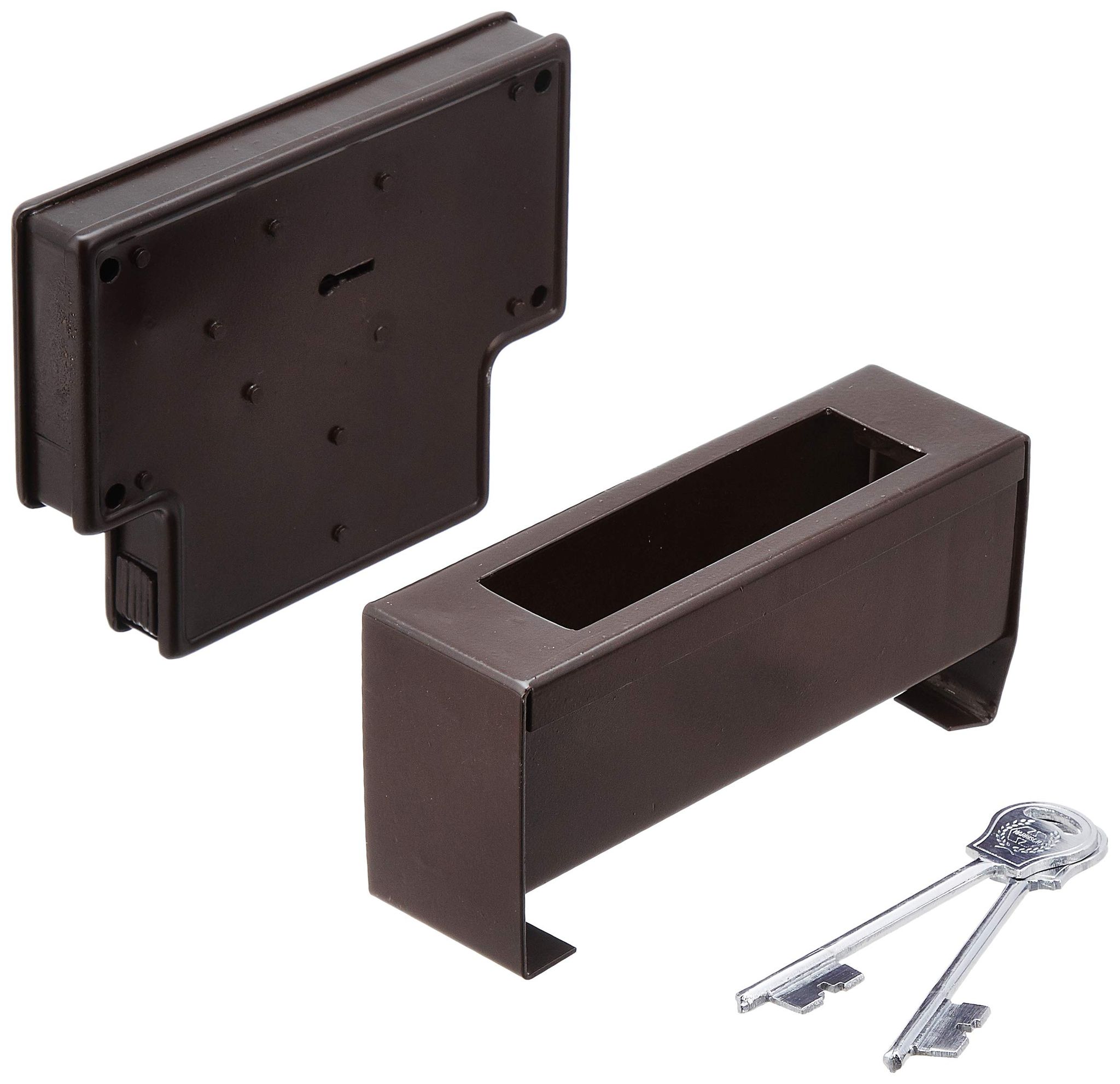 Harrison H-0374 Iron Four Lever Center Shutter Lock piece (Silver)