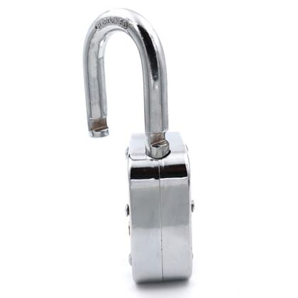 Harrison Padlocks/Square Padlock 65mm 8 Lever with 3 Keys T-27-0033 Pack of 1/ Mild Steel Material/Bright Chrome Plated Finish/Door Lock, Shutter Lock, Godown Lock, gate Lock