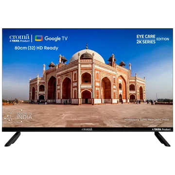 Croma (32 inch) HD Ready LED Smart Google TV with A Plus Grade Panel (2023 model)