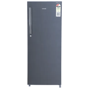 Croma 215 Litres 3 Star Direct Cool Single Door Refrigerator with Anti Fungal Gasket (Criss Cross Metallic Grey)