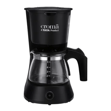 Croma 600 Watt 5 Cups Manual Drip Coffee Maker with Keep Warm Function (Black)