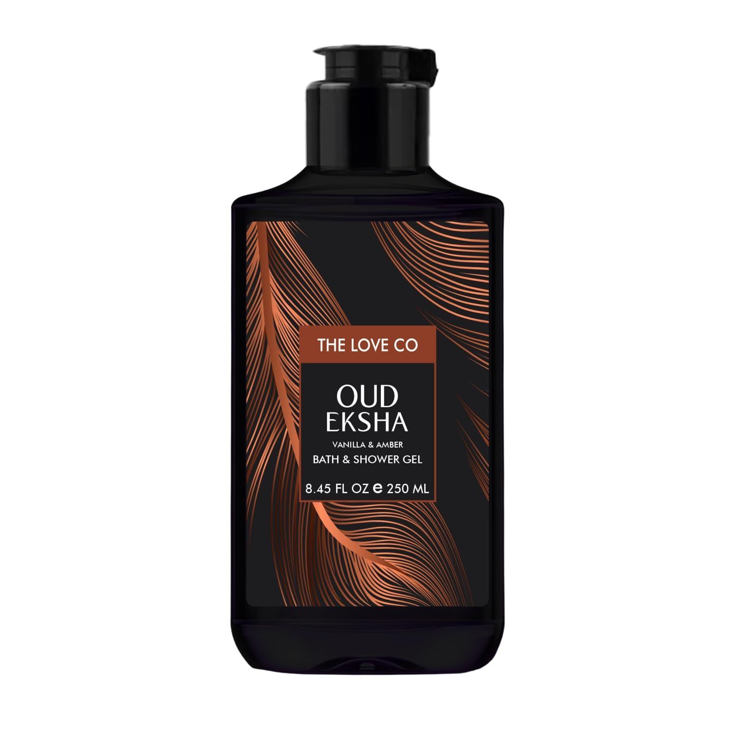 THE LOVE CO. Oud Eksha Body Wash 250Ml - Luxury Body Wash for Women - Organic & Vegan - Shower Gel Women - 100% Vegan - Luxury Beauty - Body Skin Care Products