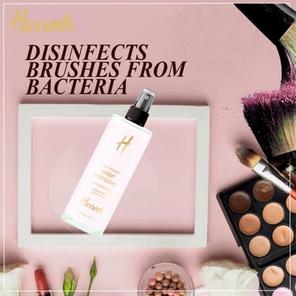 Harrods Quick-Drying Makeup Brush Cleaner Spray Best Makeup Brush Cleaner for Deep Clean, No-Wash Formula Ideal for Brushes, Sponges, and Face Cleanser Brushes