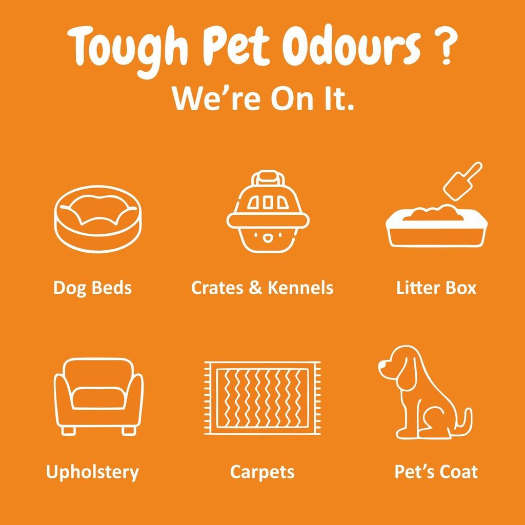 Trespaws Odour Remover Spray for Dogs & Cats - Pet Area Freshener - Pet Odour Eliminator - Bad Smell Remover - 200 ml