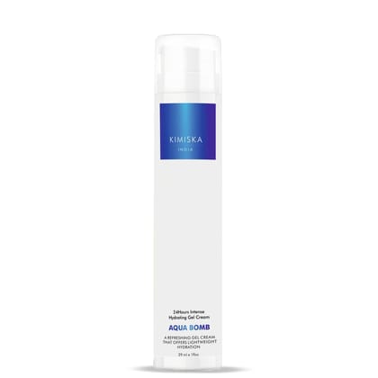 Kimiska Aqua Bomb Face Cream | Hyaluronic Acid Hydration | Ultra-Light Gel-Cream Moisturizer | Deep Hydration for Dry Skin | Oil-Free Water Gel | Daily Use for Men & Women 50g