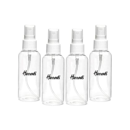 HARRODS Empty Bottle Travel Size Portable Small Hand Sanitizer Dispenser Bottles, Refillable Clear Instant Foaming Bottles for Hand Lotion Shampoo 50ml (4Pcs)