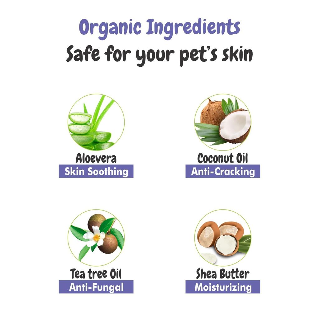 Bscly Paw Cleaner with Lavender & Vanilla for Dog Cat Waterless Foot Scrubber Cleaning Foam with Silicone Washer Brush - 120ml