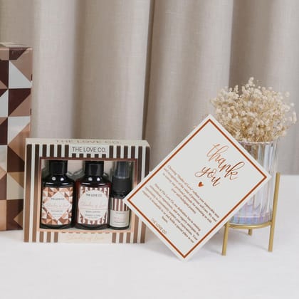 THE LOVE CO 'Shades of Love' Gift Collection: Indulge in Shower Gel, Body Lotion & Body Spray | Opulent Bathing Experience | Ideal Birthday & Special Occasion Hamper | Gift Hamper For Women