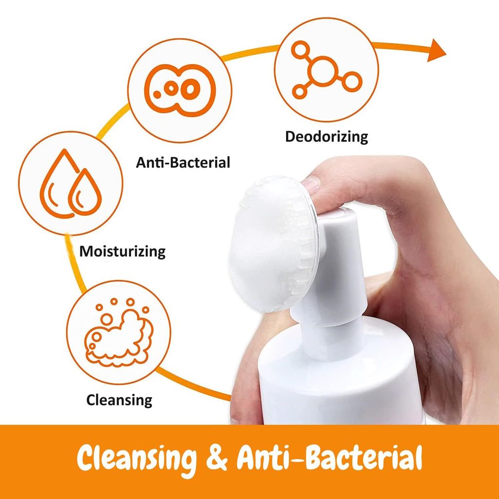 Trespaws Dog Paw Cleaner for Dogs and Cats,Magic Foam - Clean Paws No-Rinse Foaming Cleanser-Dry Shampoo, Silicone Brush for Dogs Cats Feet Cleaning - 120ml