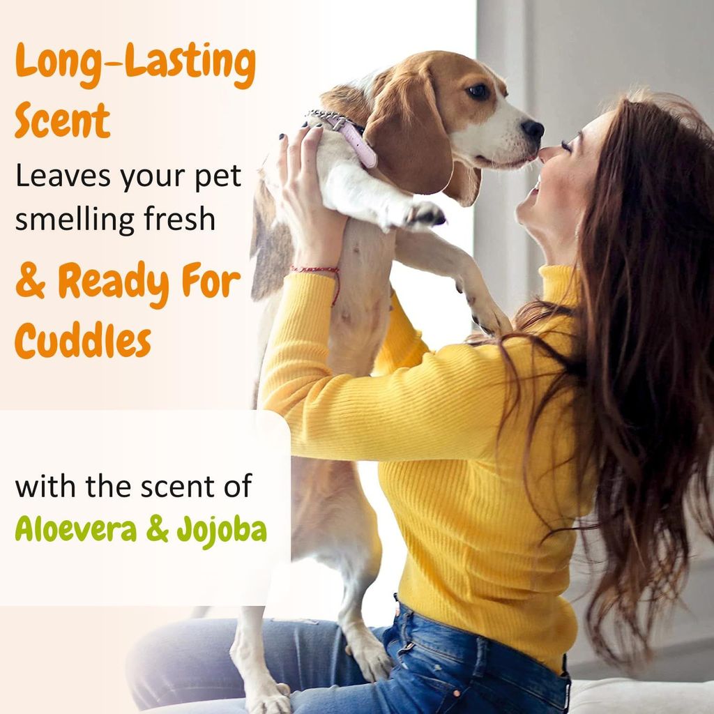 Trespaws Tick & Flea Dog Shampoo with Eucalyptus & Lemongrass | Dog Shampoo for Pomeranian, Shih tzu Puppy, German Shepherd, Labrador & Golden Retriever, Dogs Shampoo | 200ml