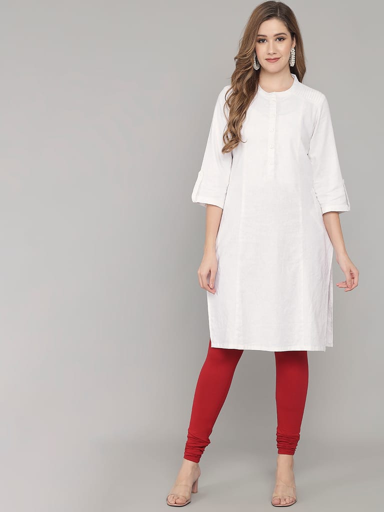 SOFT COLORS Women's Skinny Fit Ethnic Wear Churidar Leggings (Maroon)