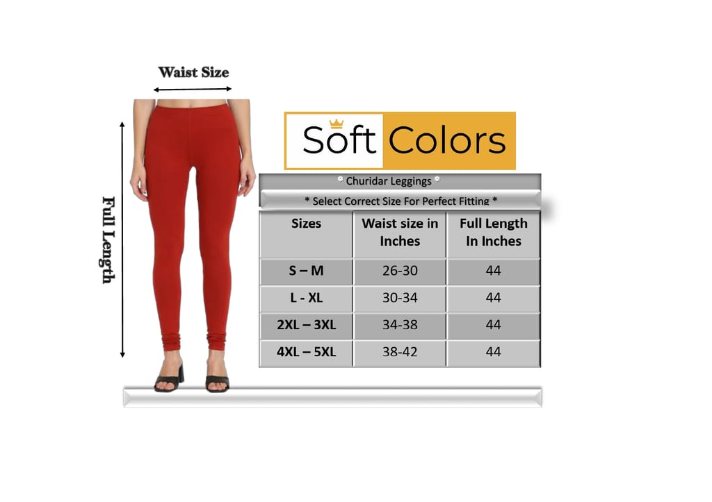 SOFT COLORS Women's Skinny Fit Ethnic Wear Churidar Leggings (Dark Purple)
