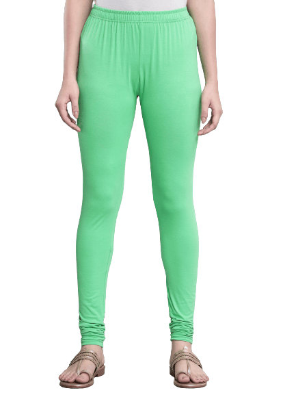 SOFT COLORS Women's Skinny Fit Ethnic Wear Churidar Leggings (Pista)