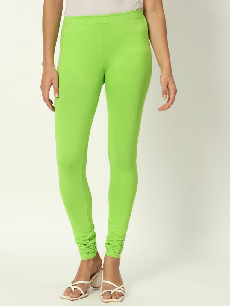 SOFT COLORS Women's Skinny Fit Ethnic Wear Churidar Leggings (Perrot)