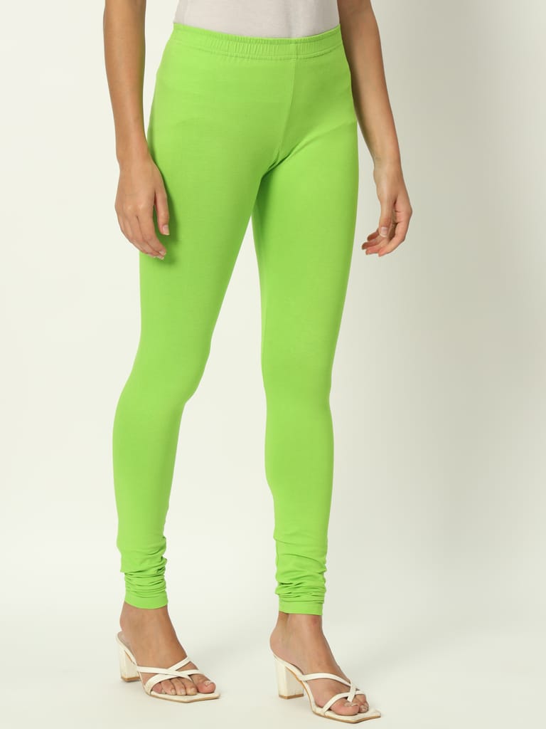 SOFT COLORS Women's Skinny Fit Ethnic Wear Churidar Leggings (Perrot)