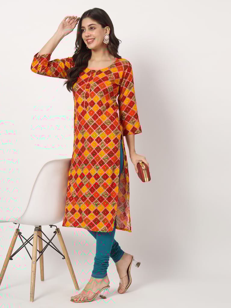 SOFT COLORS Women's Skinny Fit Ethnic Wear Churidar Leggings (Sea Blue)