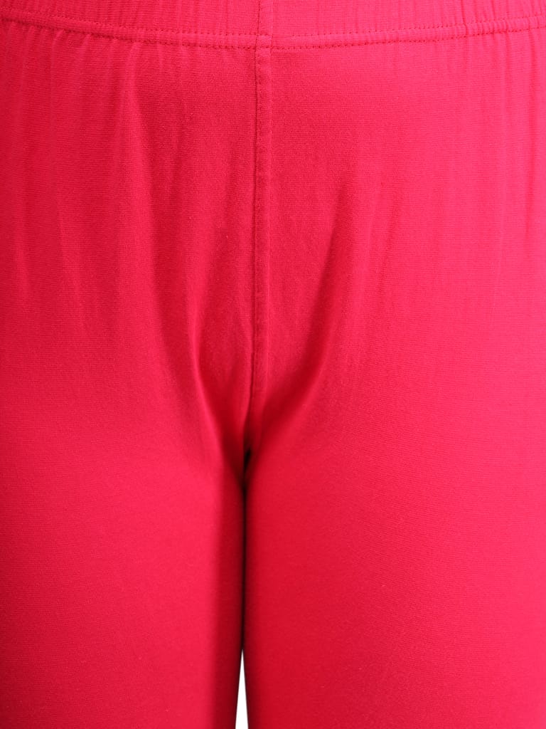 SOFT COLORS Women's Skinny Fit Ethnic Wear Churidar Leggings (Magenta)