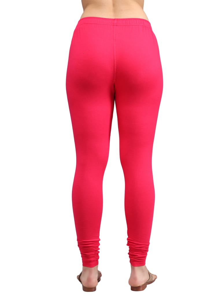 SOFT COLORS Women's Skinny Fit Ethnic Wear Churidar Leggings (Magenta)