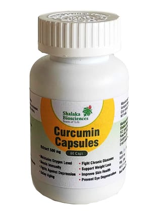 Shalaka Biosciences Curcumin Extract Capsules 500 mg - 60 caplules
