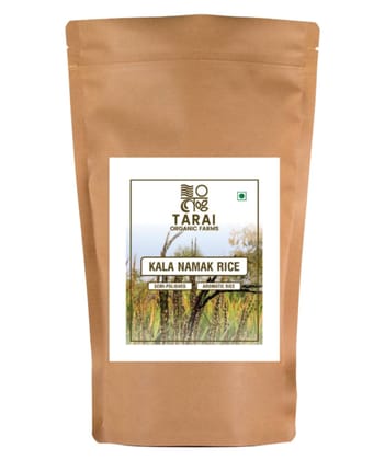 Tarai Organic Farms | Kala Namak Rice | Semi-polished Rice | Low GI Rice | Aromatic Rice | Traditionally Cultivated | Chemical Free (1 Kg)