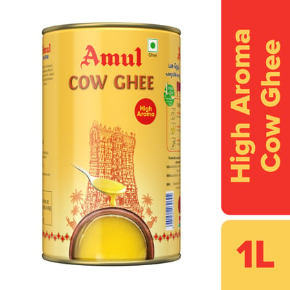 AMUL HIGH AROMA COW GHEE 1 LTR TIN