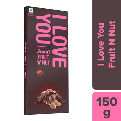 AMUL FRUIT N NUT CHOCOLATE 150G-ILU