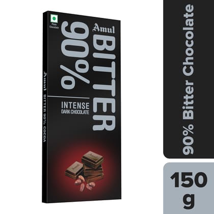 AMUL BITTER 90% CHOCOLATE 150 GM