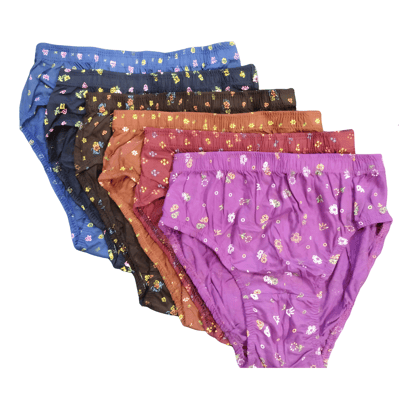 Maxolity® women's Daily wear Panties Briefs, Cotton Panty multicolor panties set, pack of 6