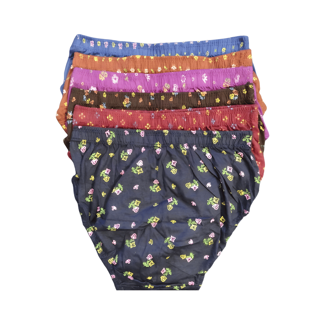 Maxolity® women's Daily wear Panties Briefs, Cotton Panty multicolor panties set, pack of 6