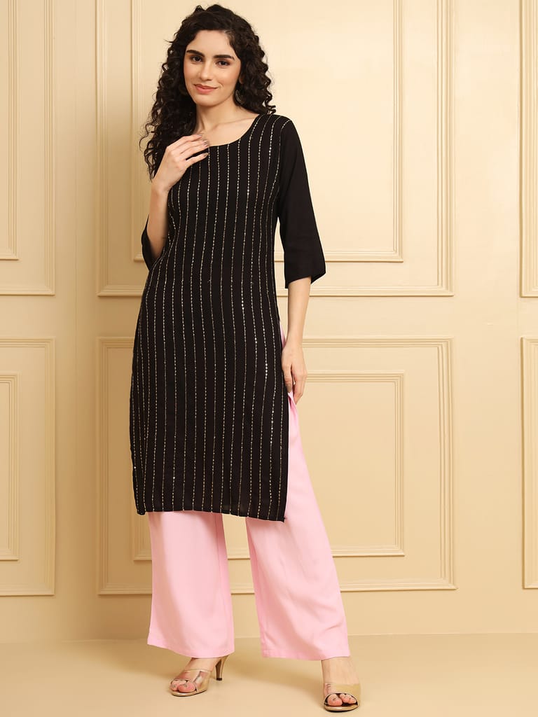 Soft Colors Regular Fit Pocket Palazzo (Baby Pink)