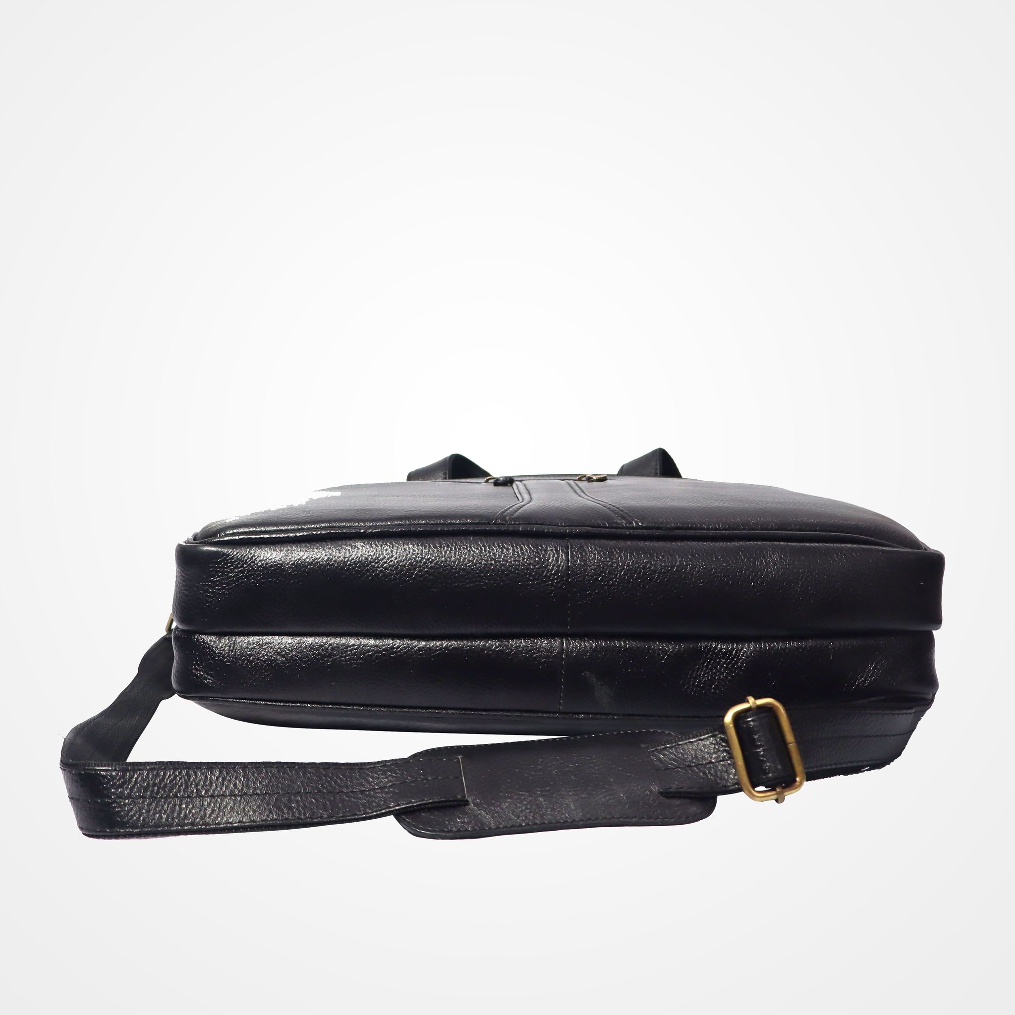 FHS OfficeElite Genuine Leather Laptop Briefcase: Where Professionalism Meets Style