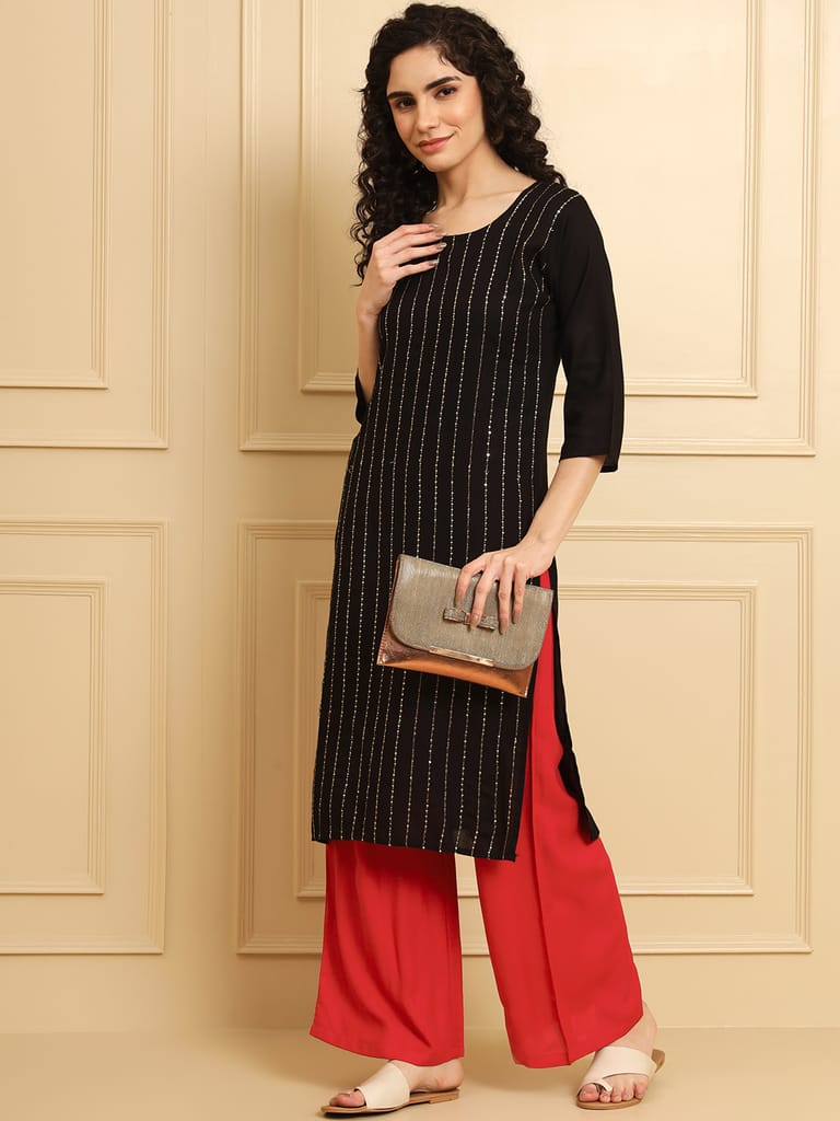 Soft Colors Regular Fit Pocket Palazzo (Magenta)