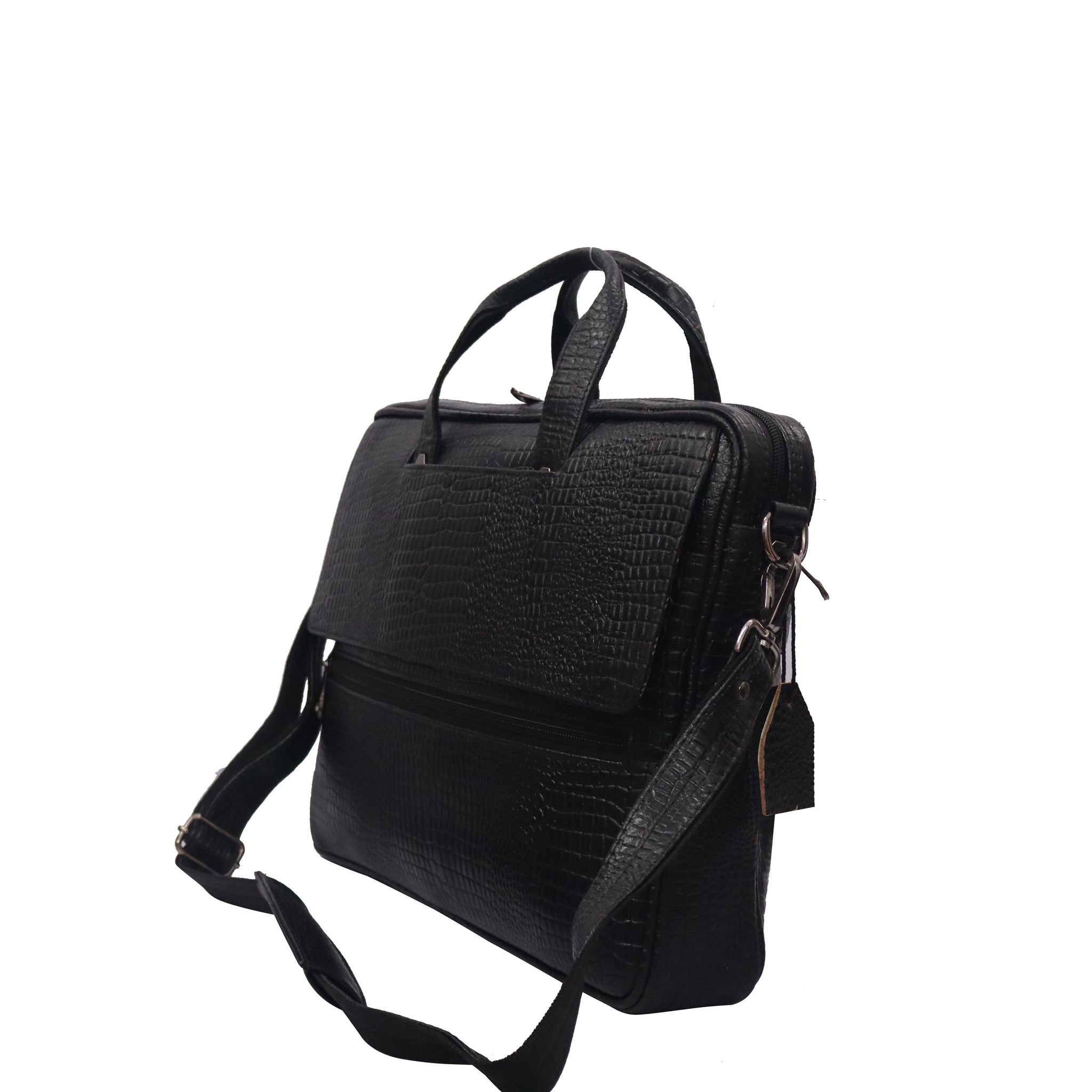 FHS Genuine Leather Office Bag - Brown  | Laptop bag for Men