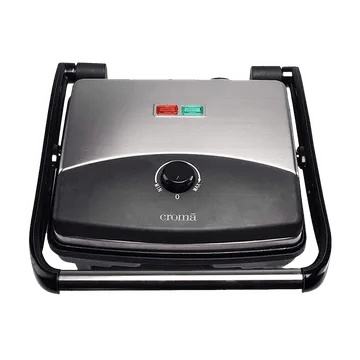 Croma 1500W 4 Slice 3-in-1 Sandwich Maker with Automatic Operation (Black)
