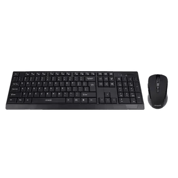 Croma Wireless Keyboard & Mouse Combo (1000 DPI, Plug & Play, Black)